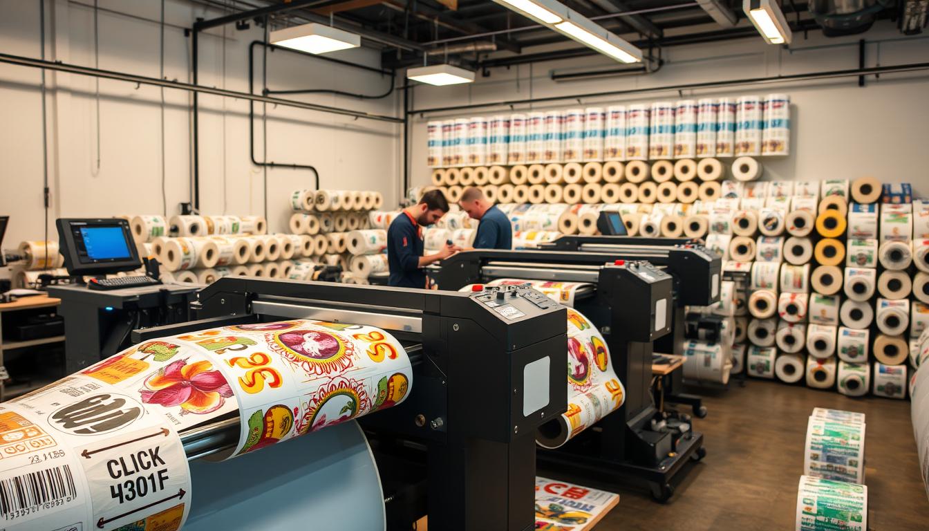 custom roll label printing
