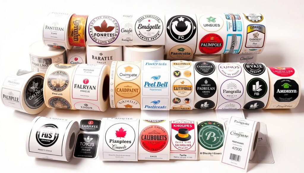 custom roll label sticker